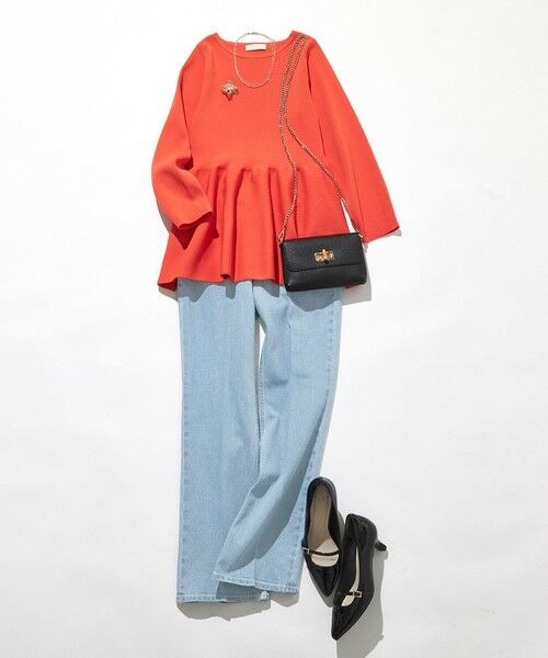 S size ONWARD(小さいサイズ) / エスサイズオンワード ニット・セーター | 【洗える】スポンディッシュペプラム ニット | 詳細22