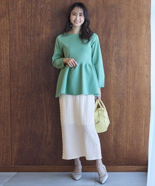 S size ONWARD(小さいサイズ) / エスサイズオンワード ニット・セーター | 【洗える】スポンディッシュペプラム ニット | 詳細25