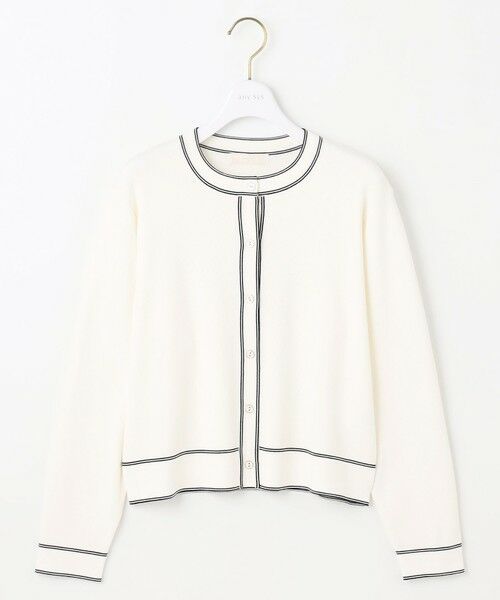 S size ONWARD(小さいサイズ) / エスサイズオンワード カーディガン・ボレロ | 【アンサンブル対応】バイカラーニット カーディガン | 詳細3