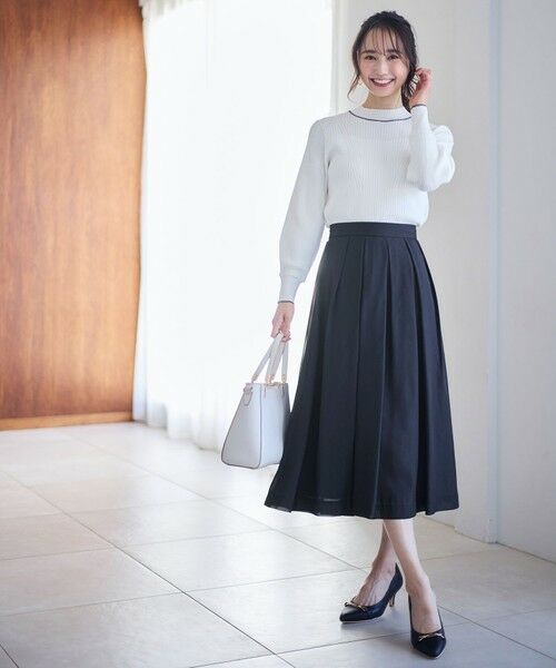 S size ONWARD(小さいサイズ) / エスサイズオンワード ニット・セーター | 【アンサンブル対応】バイカラーリブ ニット | 詳細2