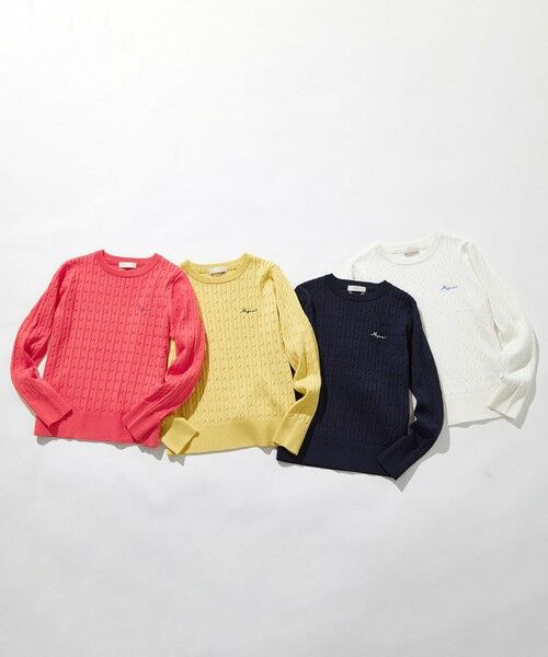 S size ONWARD(小さいサイズ) / エスサイズオンワード ニット・セーター | 【貴島明日香さんコラボ】ケーブル ニャット | 詳細1