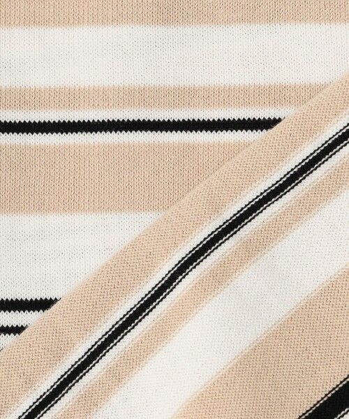 S size ONWARD(小さいサイズ) / エスサイズオンワード カーディガン・ボレロ | 【洗える】プレミアムビオコットン マルチボーダー カーディガン | 詳細10
