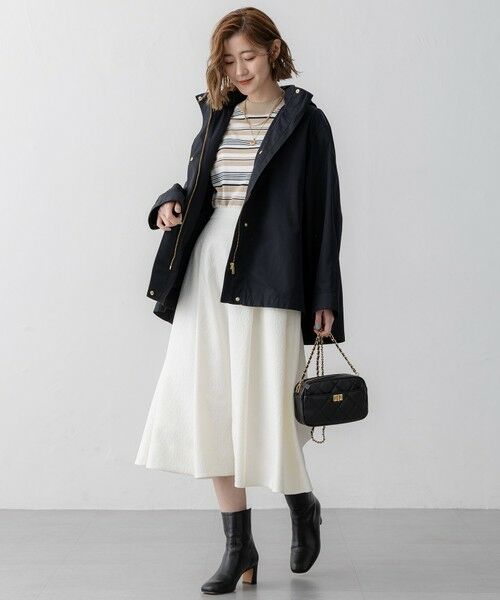 S size ONWARD(小さいサイズ) / エスサイズオンワード ニット・セーター | 【VERY3月号掲載/洗える】プレミアムビオコットン 半袖 マルチボーダー ニット | 詳細3