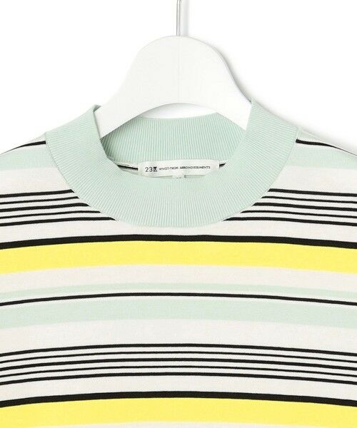 S size ONWARD(小さいサイズ) / エスサイズオンワード ニット・セーター | 【VERY3月号掲載/洗える】プレミアムビオコットン 半袖 マルチボーダー ニット | 詳細9