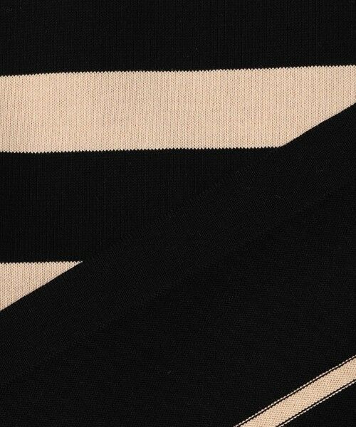 S size ONWARD(小さいサイズ) / エスサイズオンワード ニット・セーター | 【洗える】プレミアムビオコットン ボーダー ワイド ニット | 詳細9