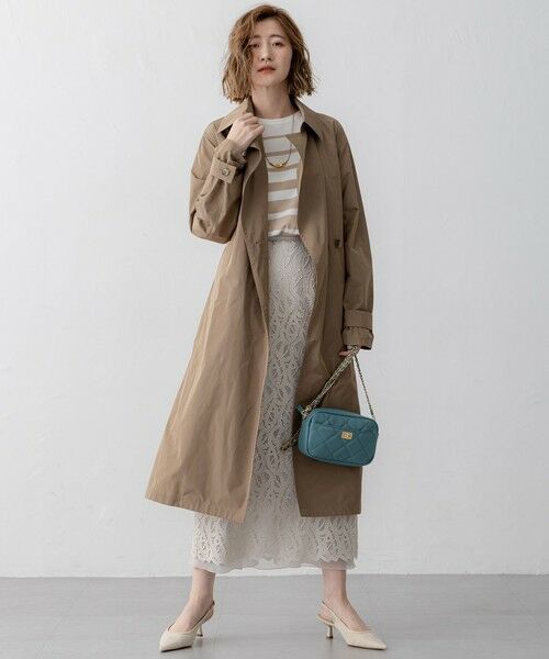 S size ONWARD(小さいサイズ) / エスサイズオンワード ニット・セーター | 【洗える】プレミアムビオコットン ボーダー ワイド ニット | 詳細12