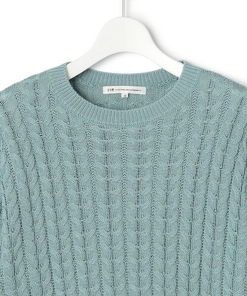 S size ONWARD(小さいサイズ) / エスサイズオンワード ニット・セーター | 【Oggi3月号掲載/洗える】コットンギマ ケーブル ニット | 詳細9