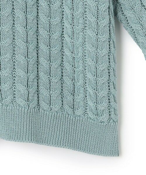 S size ONWARD(小さいサイズ) / エスサイズオンワード ニット・セーター | 【Oggi3月号掲載/洗える】コットンギマ ケーブル ニット | 詳細11