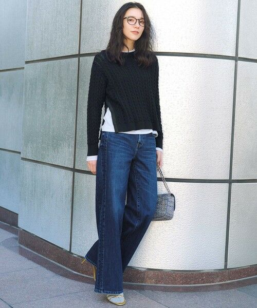 S size ONWARD(小さいサイズ) / エスサイズオンワード ニット・セーター | 【Oggi3月号掲載/洗える】コットンギマ ケーブル ニット | 詳細13