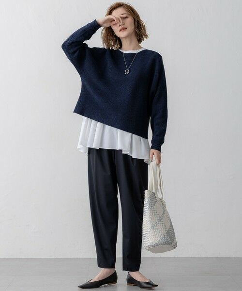 S size ONWARD(小さいサイズ) / エスサイズオンワード ニット・セーター | 【Oggi3月号掲載/洗える】コットンギマ クロップド ドルマン ニット | 詳細13