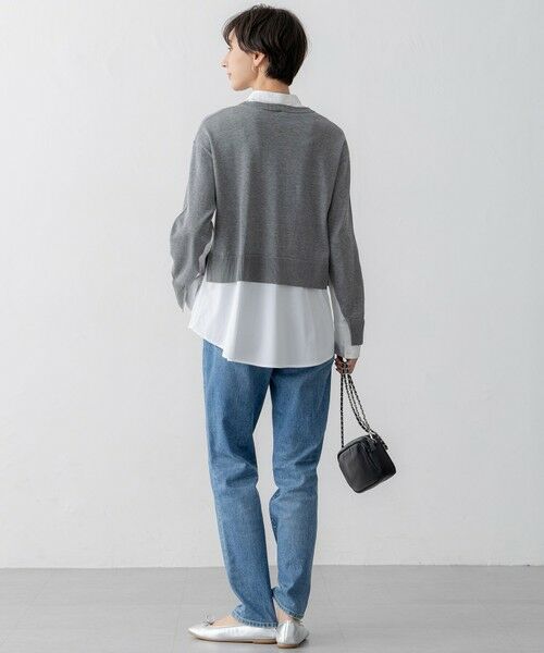 S size ONWARD(小さいサイズ) / エスサイズオンワード ニット・セーター | 【洗える】シャツ コンビネーション ニット | 詳細2