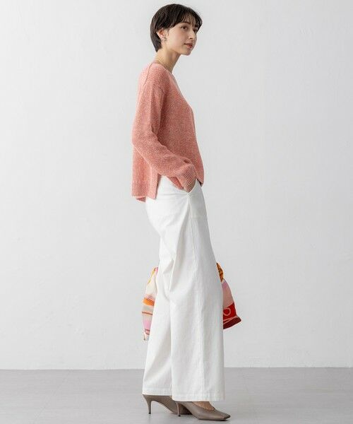 S size ONWARD(小さいサイズ) / エスサイズオンワード ニット・セーター | 【洗える】コットンルレックスリリー カラーニット | 詳細4