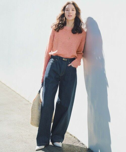 S size ONWARD(小さいサイズ) / エスサイズオンワード ニット・セーター | 【洗える】コットンルレックスリリー カラーニット | 詳細1