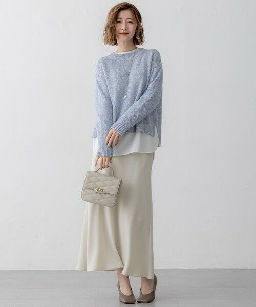 S size ONWARD(小さいサイズ) / エスサイズオンワード ニット・セーター | 【洗える】コットンルレックスリリー カラーニット | 詳細11