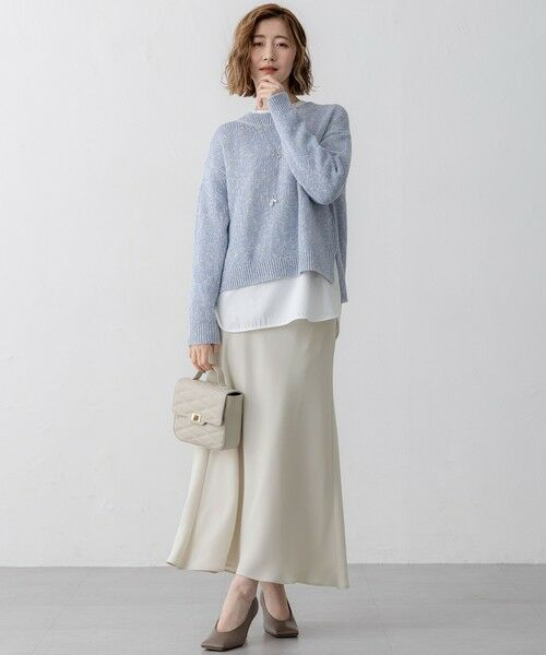 S size ONWARD(小さいサイズ) / エスサイズオンワード ニット・セーター | 【洗える】コットンルレックスリリー カラーニット | 詳細12