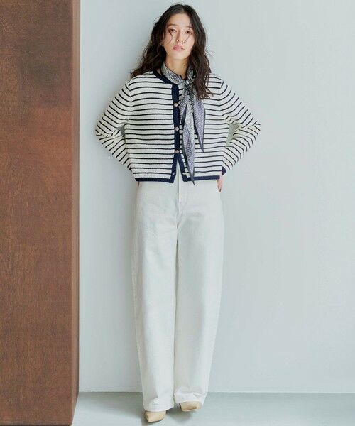 S size ONWARD(小さいサイズ) / エスサイズオンワード カーディガン・ボレロ | 【Oggi3月号掲載/洗える】ブークレコットン ニットジャケット | 詳細1