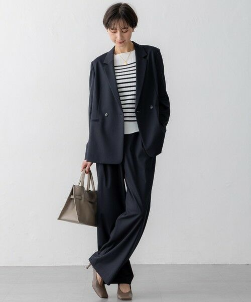 S size ONWARD(小さいサイズ) / エスサイズオンワード ニット・セーター | 【洗える】シルキーレーヨンワイドリブ ニット | 詳細11