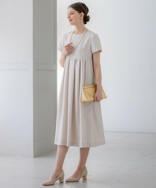 S size ONWARD(小さいサイズ) / エスサイズオンワード ドレス | 【APPLAUDIR】トリアセシャンタン ドレス | 詳細1