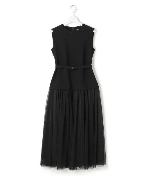 S size ONWARD(小さいサイズ) / エスサイズオンワード ドレス | 【APPLAUDIR】クリアジョーゼット ドットチュールコンビ ドレス | 詳細6