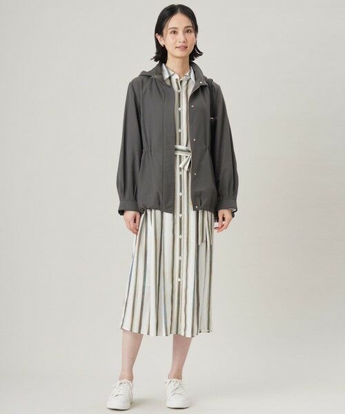 S size ONWARD(小さいサイズ) / エスサイズオンワード ミニ丈・ひざ丈ワンピース | 【カタログ掲載・洗える】ストライププリント ワンピース | 詳細2