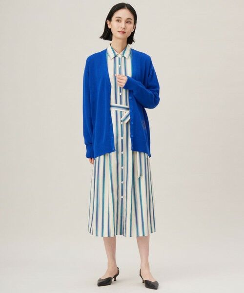 S size ONWARD(小さいサイズ) / エスサイズオンワード ミニ丈・ひざ丈ワンピース | 【カタログ掲載・洗える】ストライププリント ワンピース | 詳細6