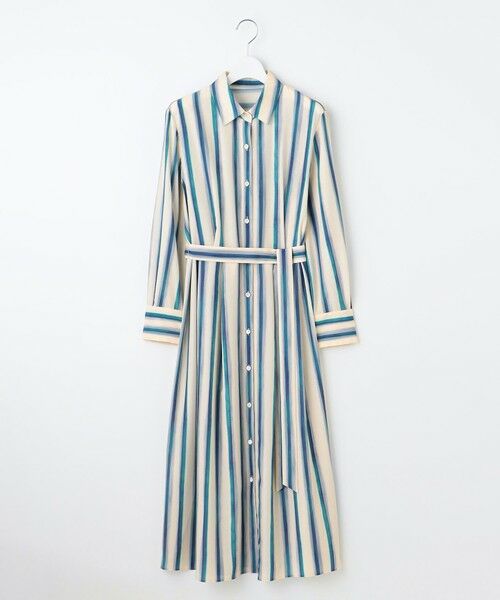 S size ONWARD(小さいサイズ) / エスサイズオンワード ミニ丈・ひざ丈ワンピース | 【カタログ掲載・洗える】ストライププリント ワンピース | 詳細8