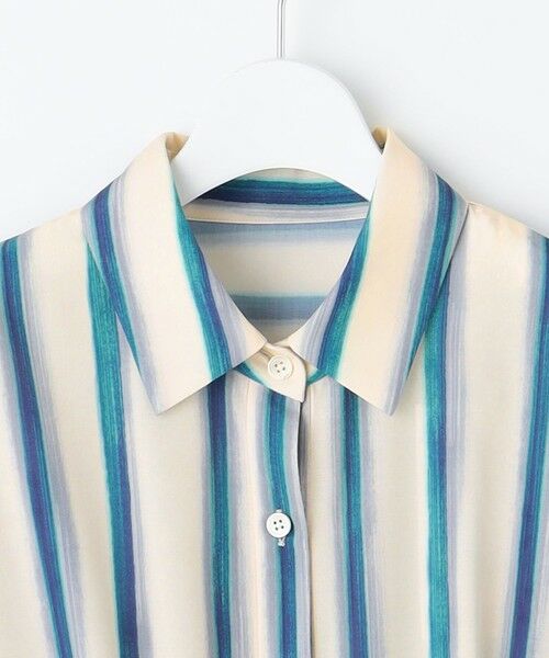 S size ONWARD(小さいサイズ) / エスサイズオンワード ミニ丈・ひざ丈ワンピース | 【カタログ掲載・洗える】ストライププリント ワンピース | 詳細9