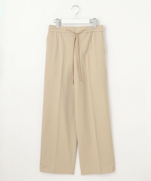 S size ONWARD(小さいサイズ) / エスサイズオンワード その他パンツ | 【洗える】ライトフィールジャージーワイドストレート パンツ | 詳細10