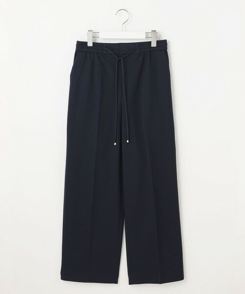 S size ONWARD(小さいサイズ) / エスサイズオンワード その他パンツ | 【洗える】ライトフィールジャージーワイドストレート パンツ | 詳細30