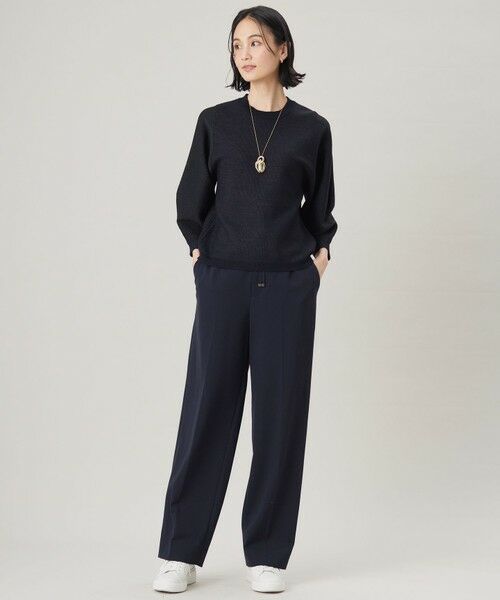 S size ONWARD(小さいサイズ) / エスサイズオンワード その他パンツ | 【洗える】ライトフィールジャージーワイドストレート パンツ | 詳細27