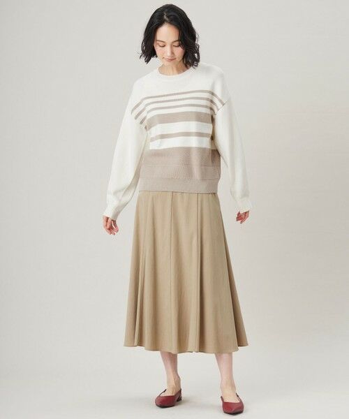 S size ONWARD(小さいサイズ) / エスサイズオンワード ミニ・ひざ丈スカート | 【カタログ掲載・セットアップ対応・洗える】ドレープツイル スカート | 詳細12