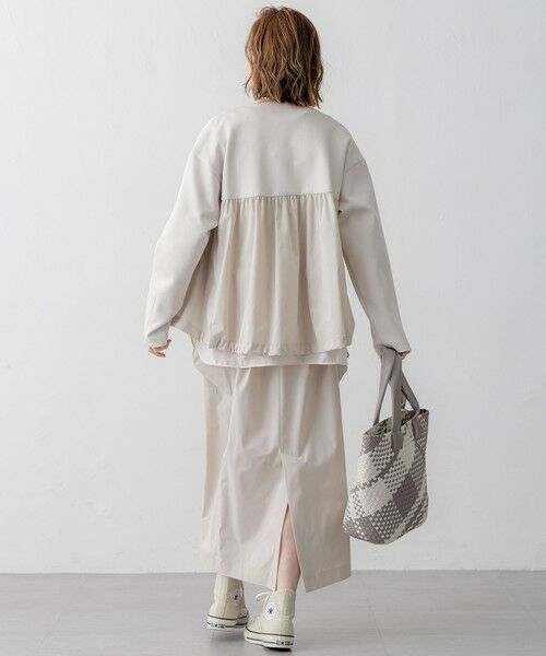 S size ONWARD(小さいサイズ) / エスサイズオンワード ミニ・ひざ丈スカート | 【撥水加工/洗える】ブライトタフタ ドロスト スカート | 詳細15