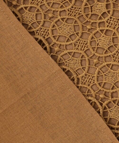 S size ONWARD(小さいサイズ) / エスサイズオンワード シャツ・ブラウス | 【ドラマ「明日はもっと いい日になる」着用】【洗える】ジオメトリックフラワーレースクロップド丈シャツ ブラウス | 詳細15