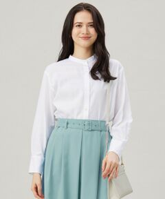 S size ONWARD(小さいサイズ) / エスサイズオンワード シャツ・ブラウス | 【洗える】SOMELOSバンドカラー ブラウス