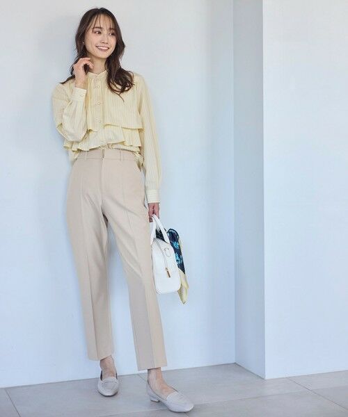 S size ONWARD(小さいサイズ) / エスサイズオンワード シャツ・ブラウス | 【洗える】ラッフルレイヤード ブラウス | 詳細1