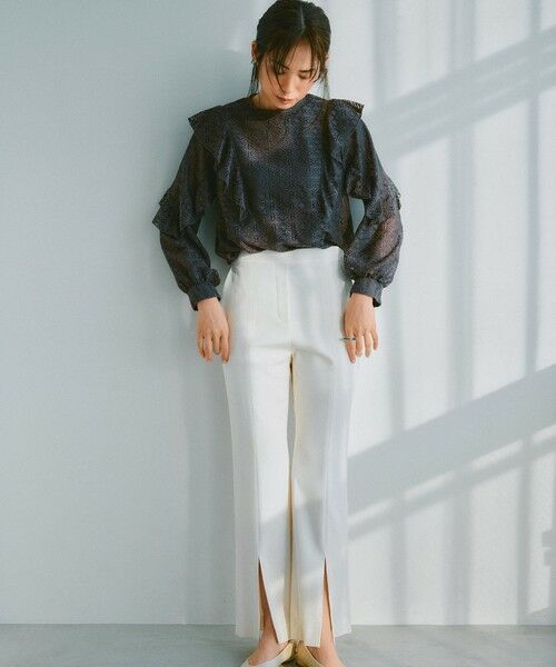 S size ONWARD(小さいサイズ) / エスサイズオンワード シャツ・ブラウス | 【洗える】ラッフルレース トップス | 詳細7