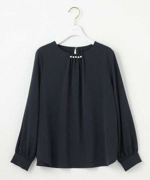 S size ONWARD(小さいサイズ) / エスサイズオンワード シャツ・ブラウス | 【洗える】フロントパール調 ブラウス | 詳細10