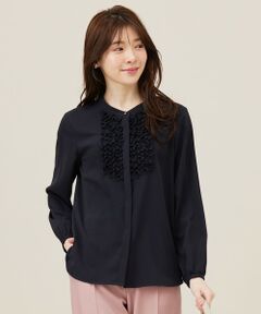 S size ONWARD(小さいサイズ) / エスサイズオンワード シャツ・ブラウス | 【洗える】フリルディテール ブラウス