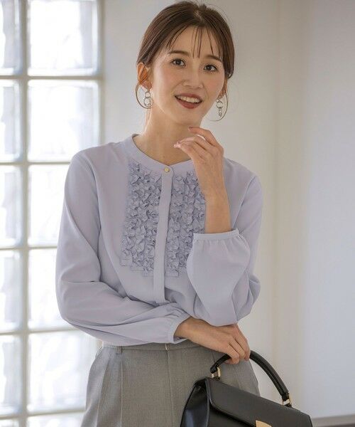 S size ONWARD(小さいサイズ) / エスサイズオンワード シャツ・ブラウス | 【洗える】フリルディテール ブラウス | 詳細12