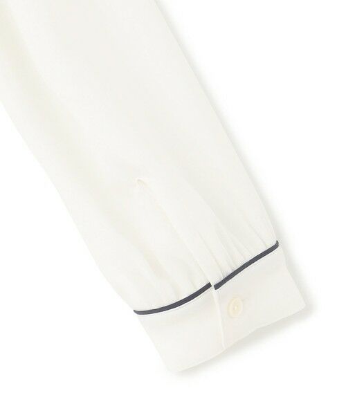 S size ONWARD(小さいサイズ) / エスサイズオンワード シャツ・ブラウス | 【吸水速乾/UVケア/洗える】ストレッチクリアサテン バイカラー ブラウス | 詳細7