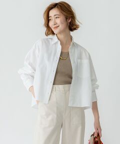 S size ONWARD(小さいサイズ) / エスサイズオンワード シャツ・ブラウス | 【洗える】CANCLINI クロップド テントライン シャツ