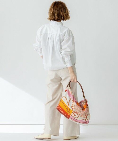 S size ONWARD(小さいサイズ) / エスサイズオンワード シャツ・ブラウス | 【洗える】CANCLINI クロップド テントライン シャツ | 詳細4