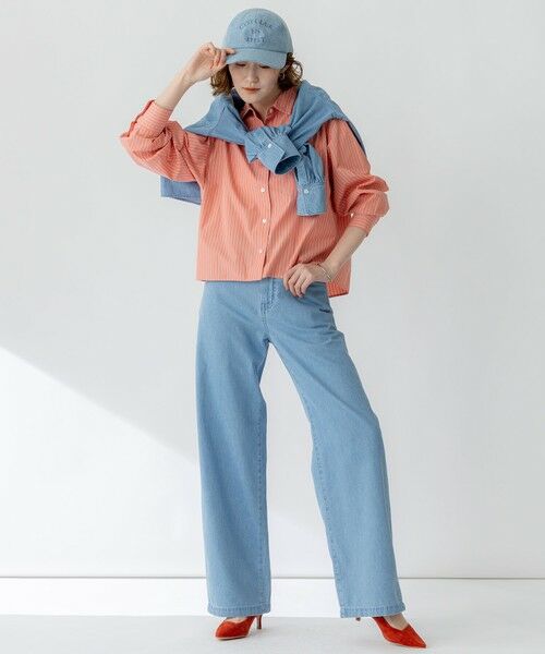 S size ONWARD(小さいサイズ) / エスサイズオンワード シャツ・ブラウス | 【洗える】CANCLINI クロップド テントライン シャツ | 詳細16