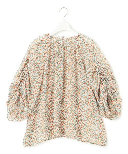 S size ONWARD(小さいサイズ) / エスサイズオンワード シャツ・ブラウス | 【洗える】シアーヘリンボーンプリント ブラウス | 詳細3