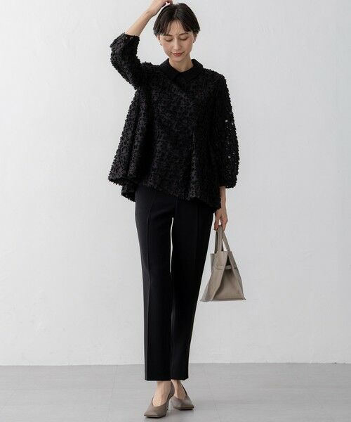 S size ONWARD(小さいサイズ) / エスサイズオンワード シャツ・ブラウス | 【VERYコラボ】ボタニカル カットジャカード ブラウス | 詳細1