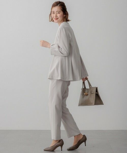 S size ONWARD(小さいサイズ) / エスサイズオンワード シャツ・ブラウス | 【VERYコラボ】トリアセダブルジョーゼット レース襟 ブラウス | 詳細3