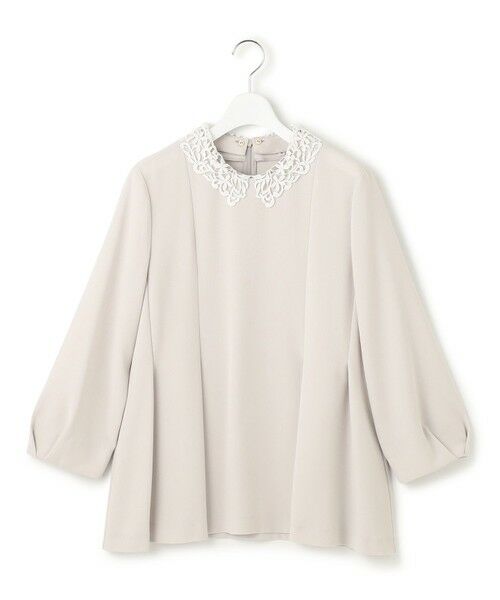 S size ONWARD(小さいサイズ) / エスサイズオンワード シャツ・ブラウス | 【VERYコラボ】トリアセダブルジョーゼット レース襟 ブラウス | 詳細4