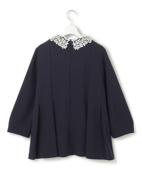 S size ONWARD(小さいサイズ) / エスサイズオンワード シャツ・ブラウス | 【VERYコラボ】トリアセダブルジョーゼット レース襟 ブラウス | 詳細9