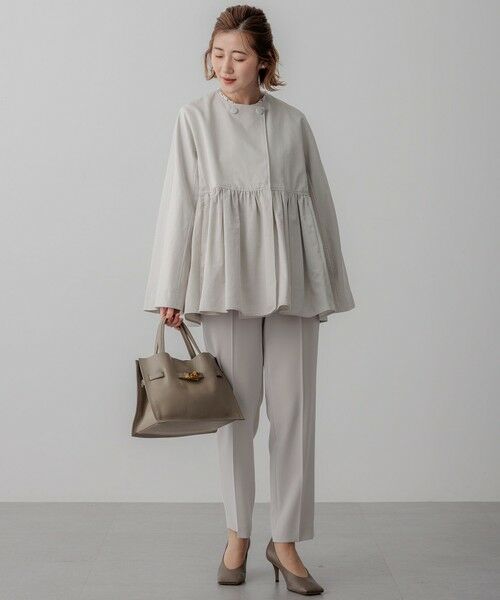 S size ONWARD(小さいサイズ) / エスサイズオンワード その他アウター | 【VERYコラボ/撥水加工】グロッシーツイル アウター | 詳細14