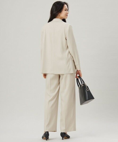 S size ONWARD(小さいサイズ) / エスサイズオンワード テーラードジャケット | 【ドラマ「明日はもっと いい日になる」着用】【セットアップ対応・接触冷感・洗える】リネンライクシンセティックテーラード ジャケット | 詳細4
